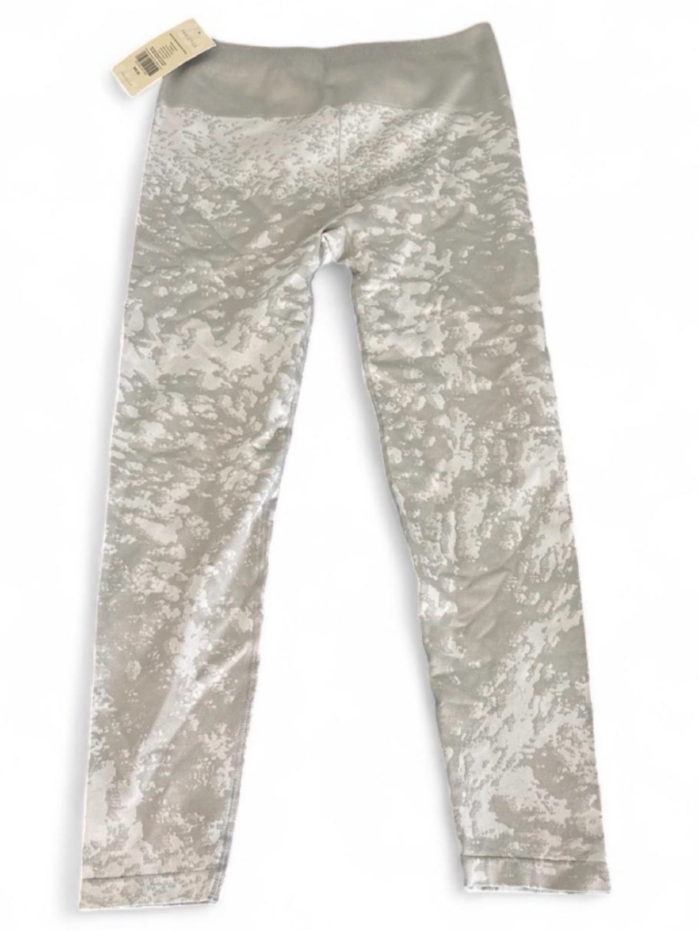 Women’s Metallic Silver Camo Leggings